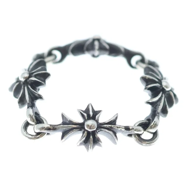 Chrome Hearts Tny CH Pls Tiny Ech Plus Ring Silver in Silver from The Reluxe