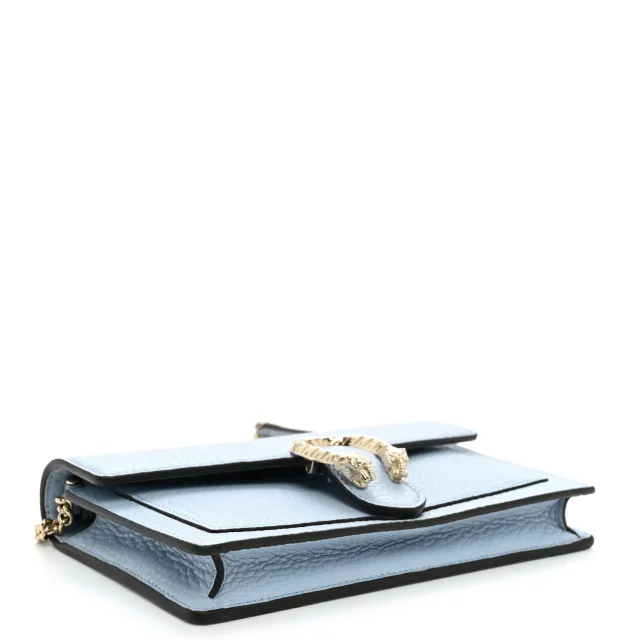 Gucci Dionysus NM Chain Wallet Porcelain Light Blue in Blue Calfskin from FASHIONPHILE, photo 4 of 10