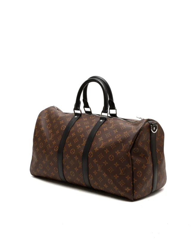 Louis Vuitton Monogram Macassar Keepall Bandoulière 45 Weekend Bag in Coated canvas from A Retro Tale, photo 2 of 8