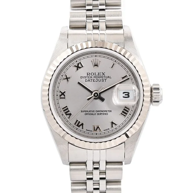 Rolex Watch Datejust White Gold in White from The Reluxe