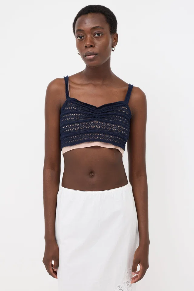 Gucci Crochet Cropped Tank Top from VSP Consignment