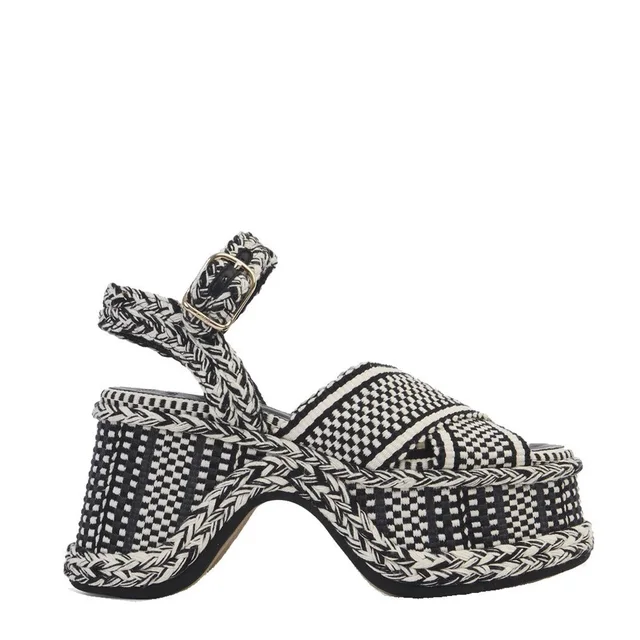 Chloé Meril High Heel Sandal, Black & White from Cultstatus, photo 1 of 1