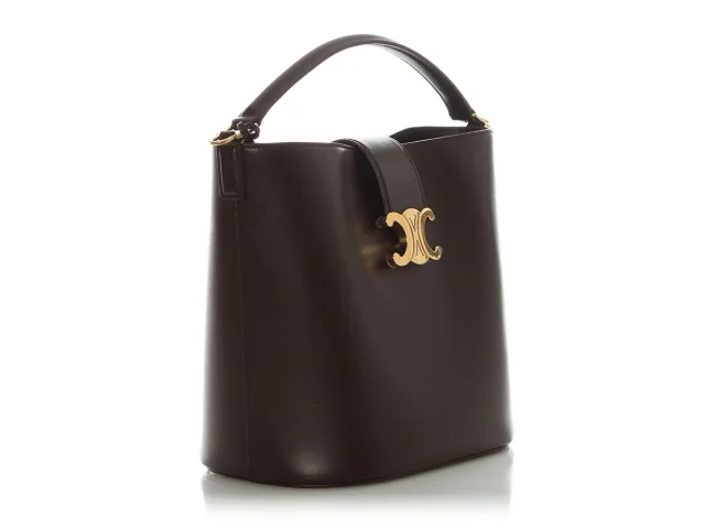 Celine Medium Deep Burgundy Louise in Burgundy Leather from Ann's Fabulous Finds, photo 6 of 10