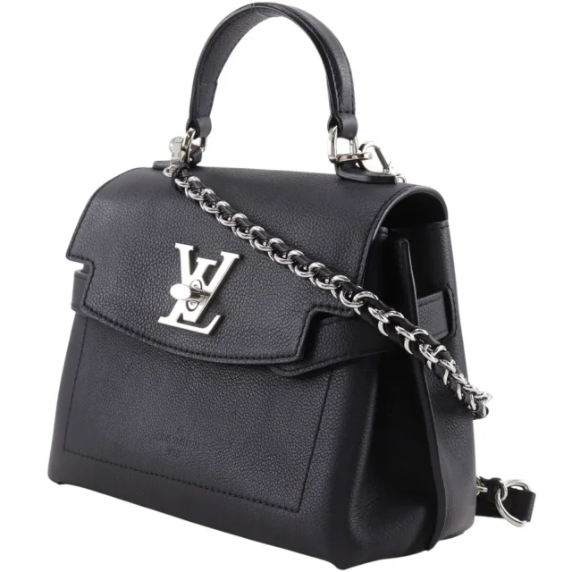 Louis Vuitton Lockme Ever Mini Calfskin 2way bag in Black Calfskin from LuxUness, photo 2 of 17