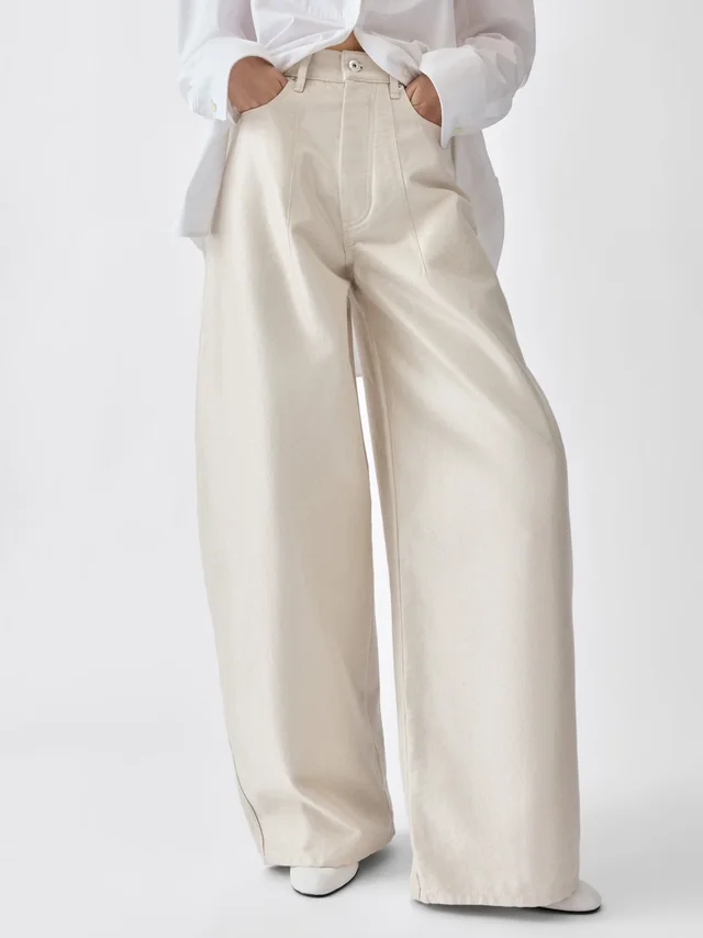 Jacquemus The De-Nîmes Ovalo Denim Pants, photo 2 of 5 from SENSER
