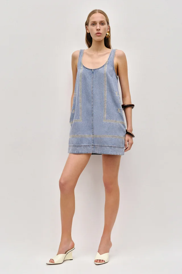 AJE Lotus Denim Mini Dress from Aje, photo 1 of 1
