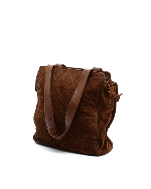 Chanel CC Suede Tote Bag in Suede from A Retro Tale, photo 3 of 10