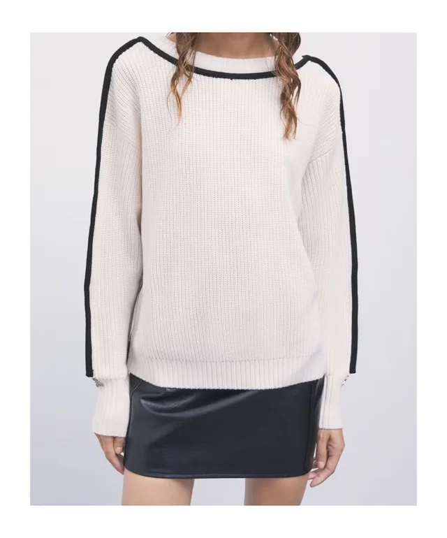 Patrizia Pepe Long-sleeve ribbed sweater, photo 2 of 4 from SENSER