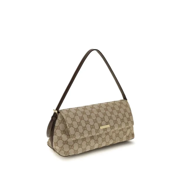 Gucci Fabric Handbag in Brown Leather from HEWI, photo 2 of 4
