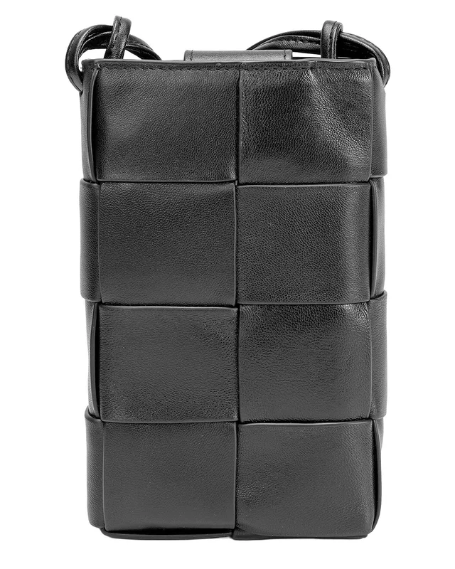 Tiffany & Fred Paris Hand-Woven Leather Phone Crossbody, image 1 of 1 from Rue La La