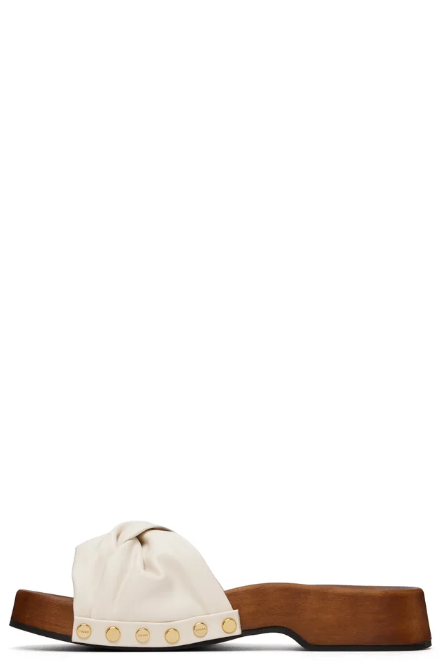 GANNI Off-White Tia Fairy Clog Sandals, photo 3 of 5 from SSENSE