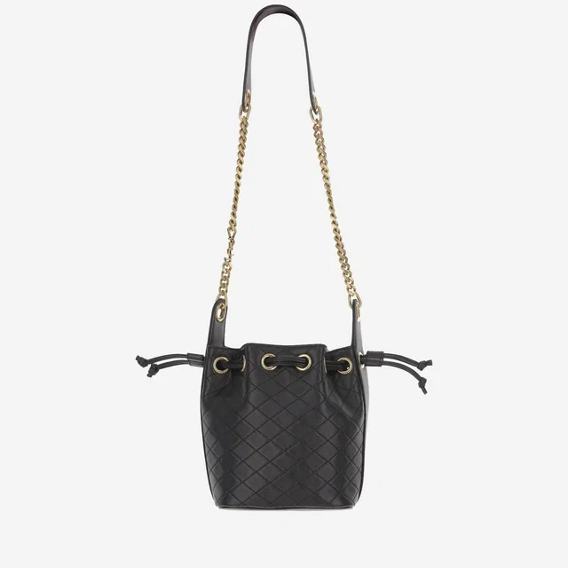 Saint Laurent Quilted Lambskin Bucket Bag — Black in Black Lambskin from HEWI