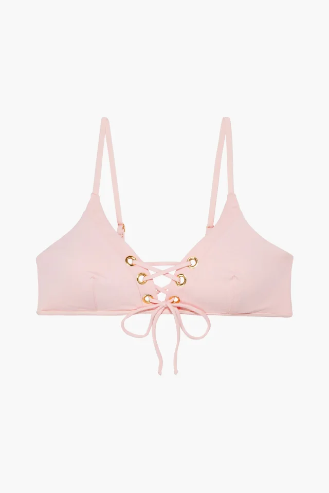 Melissa Odabash Marrakech Lace-Up Bikini Top from THE OUTNET, photo 1 of 1