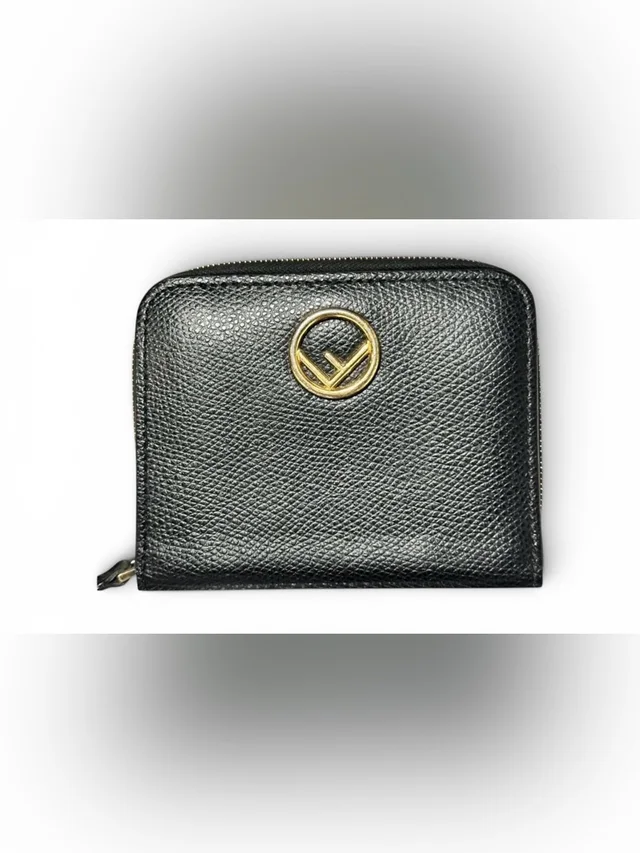 Fendi Bifold Leather Wallet Snap Zip Closure 8m0407 Includes Coa in black Leather from Poshmark, photo 1 of 1