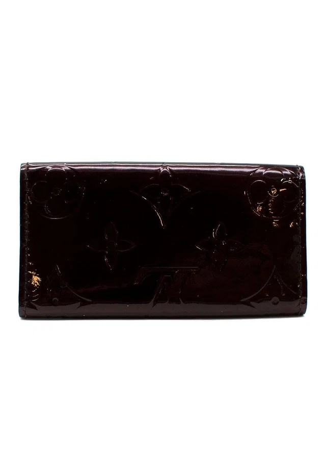 Louis Vuitton Burgundy Monogram Vernice 4 Key Holder in Burgundy Patent leather from HEWI