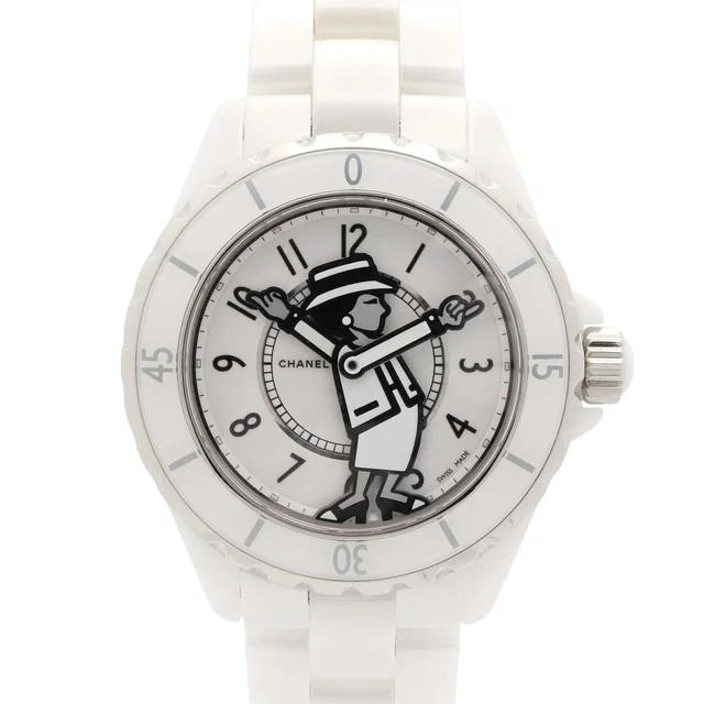 Chanel J12 Watch Mademoiselle White Ceramic in White Ceramic from The Reluxe