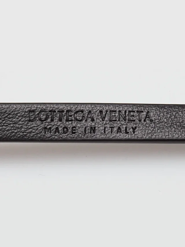 Bottega Veneta Smooth Leather Thin Wrap Belt in Black Leather from Yoogis, photo 5 of 6