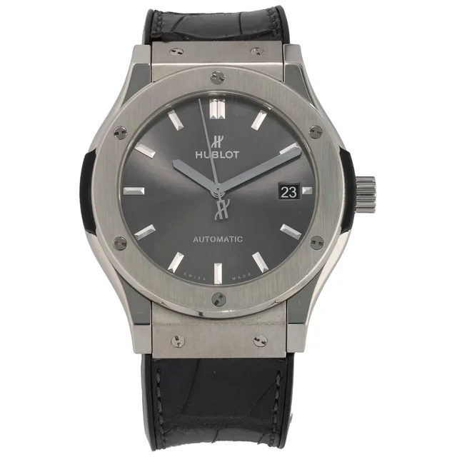 Hublot Classic Fusion 542.NX.7071.LR 42mm Titanium Watch in Leather from H&T
