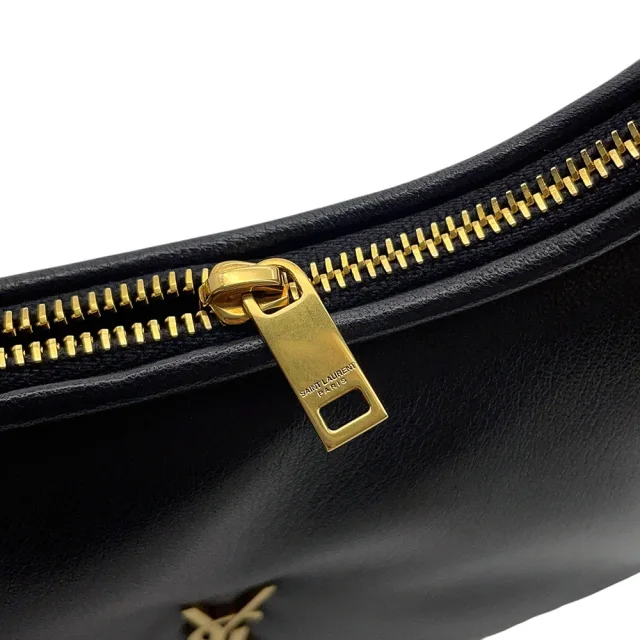 Saint Laurent Calypso Mini Hobo Bag Black791484 Lambskin in Lambskin from GALLERY RARE, photo 13 of 16