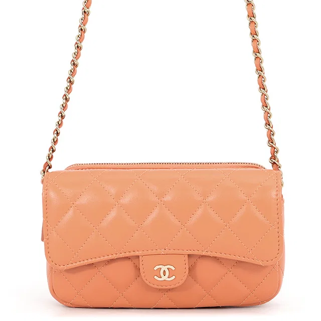 Chanel Chain wallet OrangeAP2096 Lambskin in Lambskin from GALLERY RARE