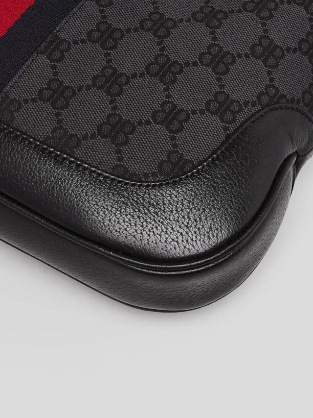 Balenciaga x Gucci Black/Grey Canvas/Leather The Hacker Project 1961 Small Jackie Bag in Black Canvas from Yoogis, photo 4 of 11