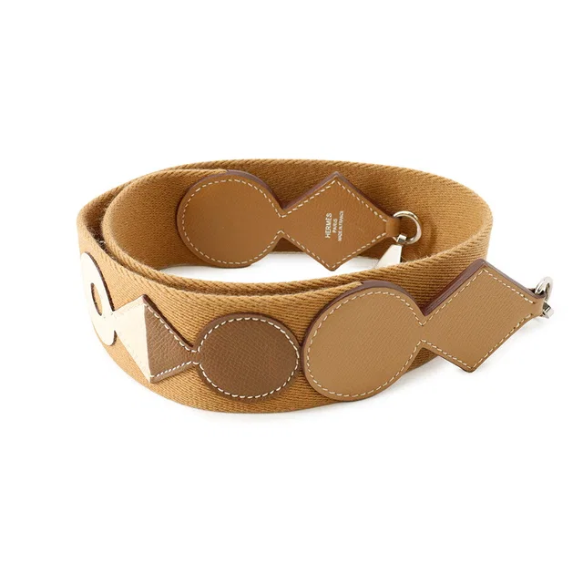 Hermès Bandouliere Attrage Biscuit/Nata/Halzan Canvas Epsom in Epsom leather from GALLERY RARE