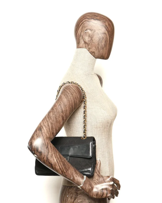 Chanel Vintage Jersey Single Flap Bag in Leather from A Retro Tale, photo 9 of 9