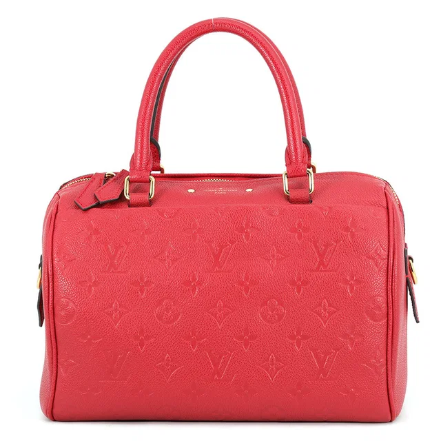 Louis Vuitton Speedy Bandouliere scarletM44145 Monogram Empreinte Leather Size 25 in Leather from GALLERY RARE