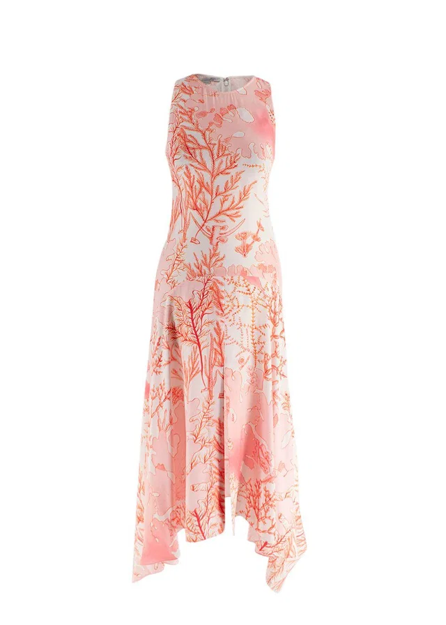 Stella McCartney Coral Anabelle Silk Midi Dress in Silk from HEWI