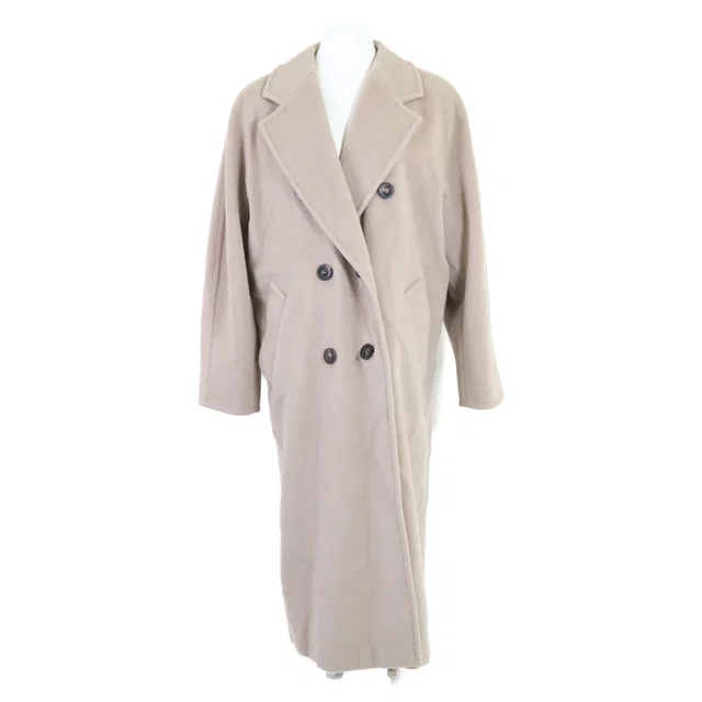 Max Mara Virgin Wool Cashmere Double Breasted Icon Jacket 36 in Cashmere from The Reluxe