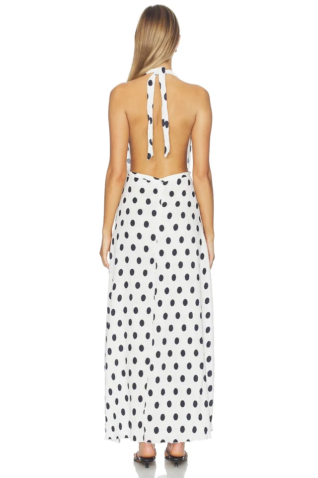 LIONESS District Maxi Dress in Moonlight Polka, photo 3 of 3 from REVOLVE (Canada)