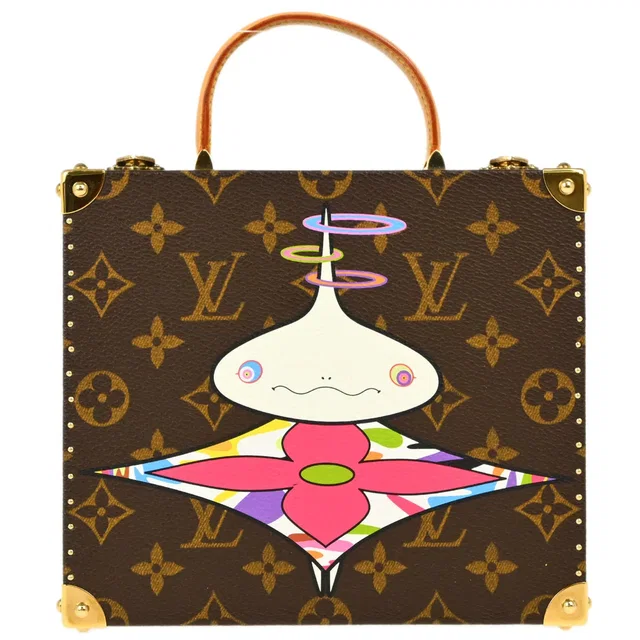 Louis Vuitton Onion Head Takashi Murakami Jewelry Box Handbag M92476 in Coated canvas from AMORE Vintage Tokyo