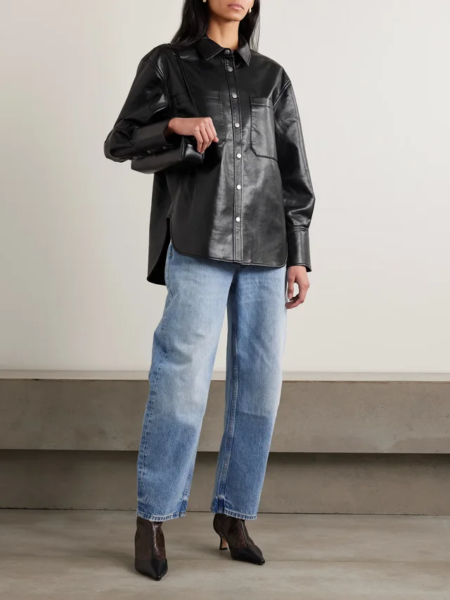 ANINE BING Dante shirt in Black, photo 2 of 2 from NET-A-PORTER (Canada)