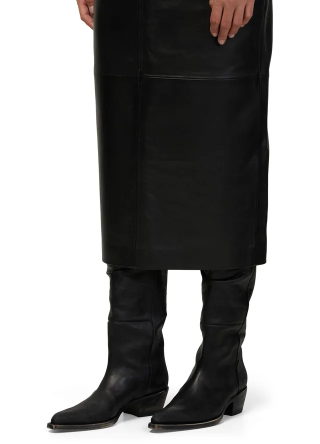 KHAITE Clive boots in Black 100% calf leather, photo 2 of 8 from 24S (Canada)