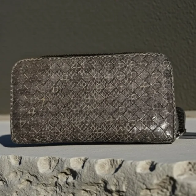 Bottega Veneta Long Wallet in silver|gray from Poshmark, photo 1 of 1