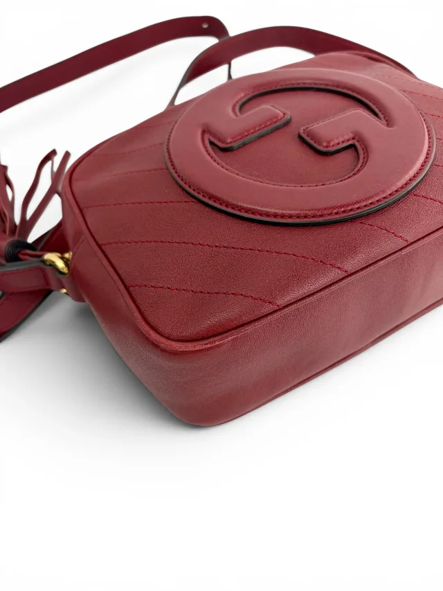 Gucci Deep Red Leather Blondie Crossbody in Red Leather from Season 2 Consign, photo 2 of 2