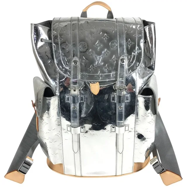 Louis Vuitton Backpack PM Leather Silver in Silver Leather from The Reluxe