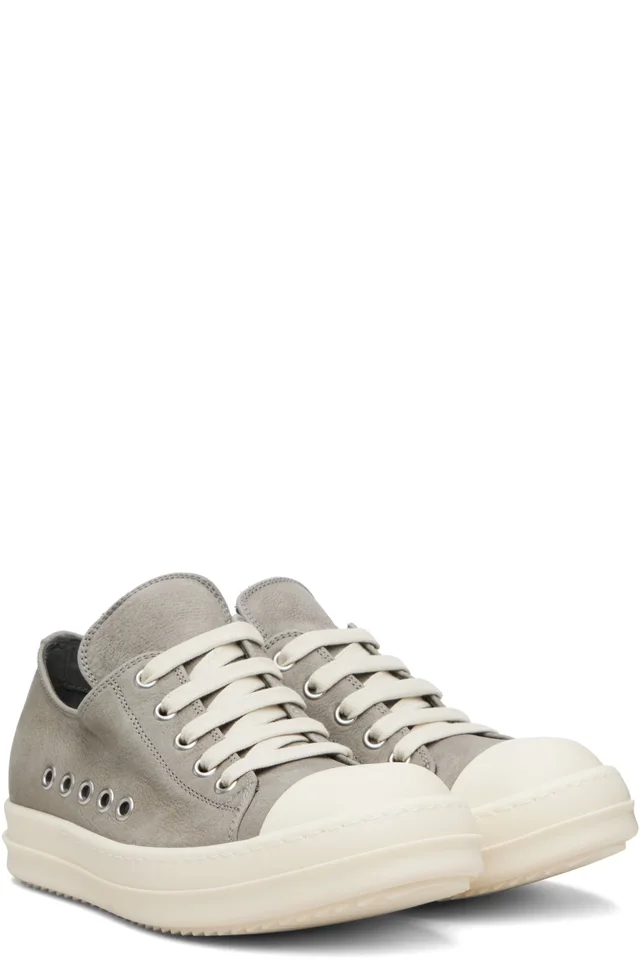 Rick Owens Khaki Temple Extreme Low Sneakers, photo 4 of 5 from SSENSE