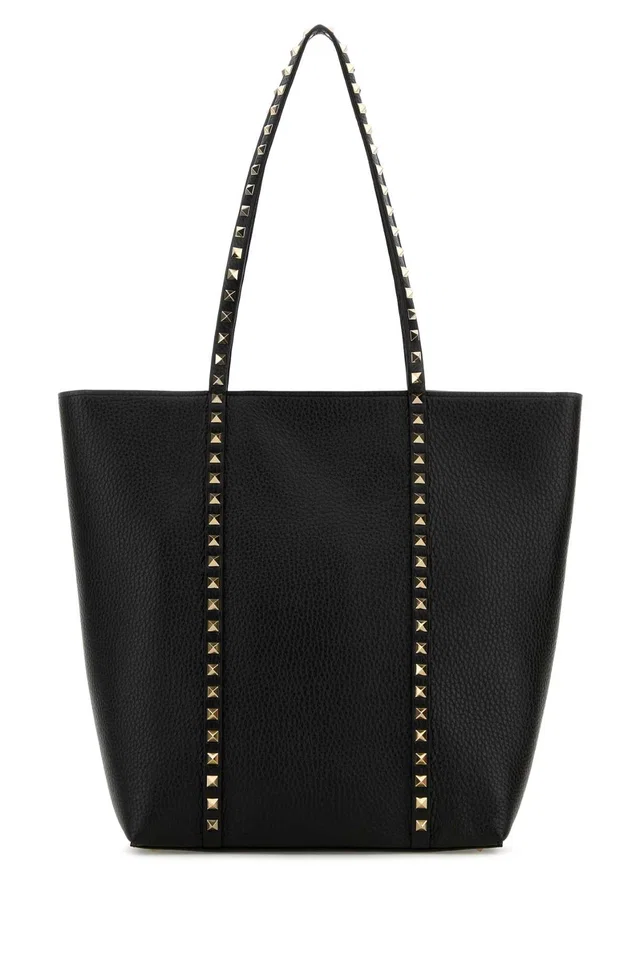 Valentino Garavani Tote Bag — Black in Black Calfskin from HEWI