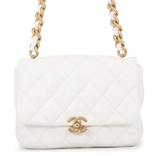 Chanel Matelasse ChainShoulder Bag WhiteAS3206 Lambskin in Lambskin from GALLERY RARE