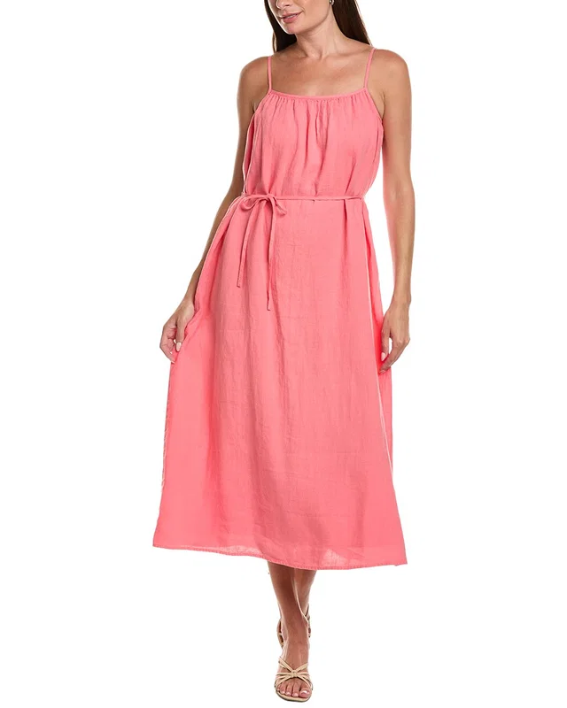 Bella Dahl Linen Shirred Cami Midi Dress, image 1 of 1 from Rue La La