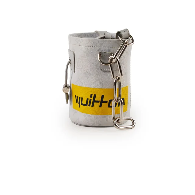 Louis Vuitton Chalk Nano Shoulder Bag Light Grey in Grey Canvas from The Purse Affair