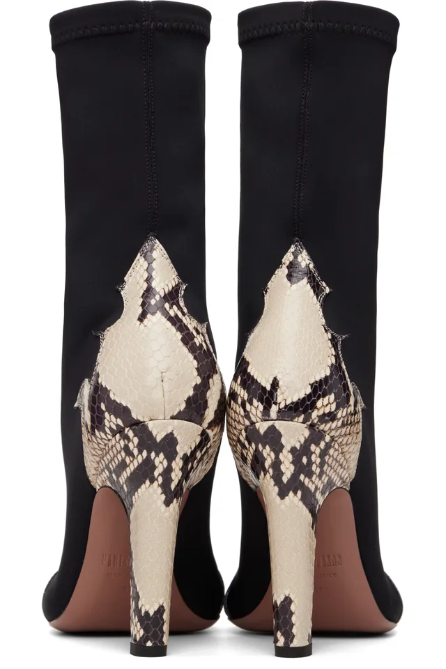 Paris Texas Black Belle Western 100 Ankle Boots, photo 2 of 5 from SSENSE