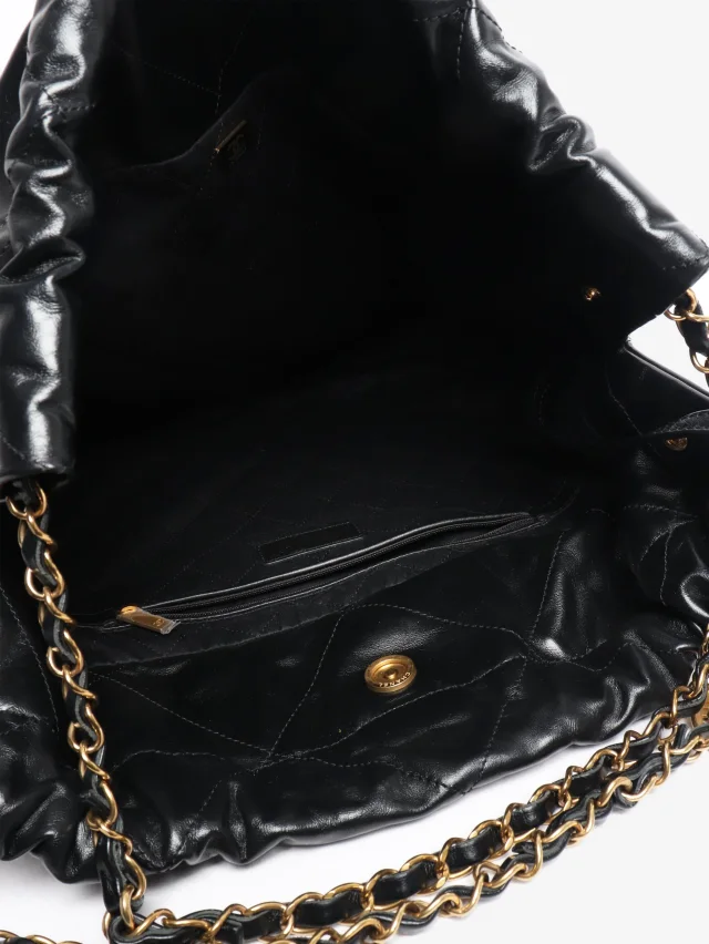 Black Chanel 22 medium bag in Black Leather from Sign of the Times, photo 6 of 8