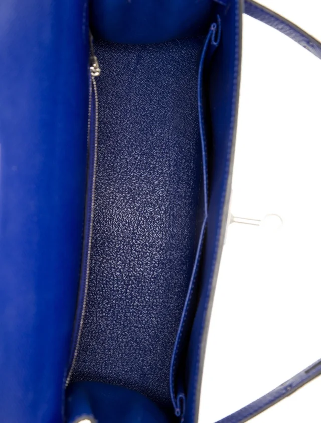 Hermès Top Handle handbags in blue Epsom leather from The RealReal, photo 6 of 6