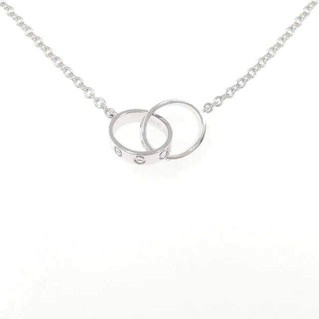 Cartier Baby Love 18K White Gold Necklace in White from LuxUness