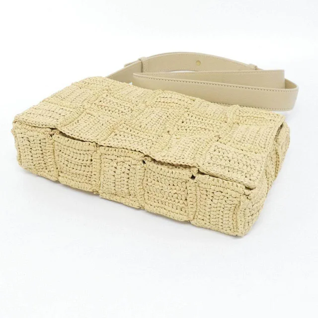 Bottega Veneta raffia shoulder bag in Raffia from LuxUness, photo 2 of 2