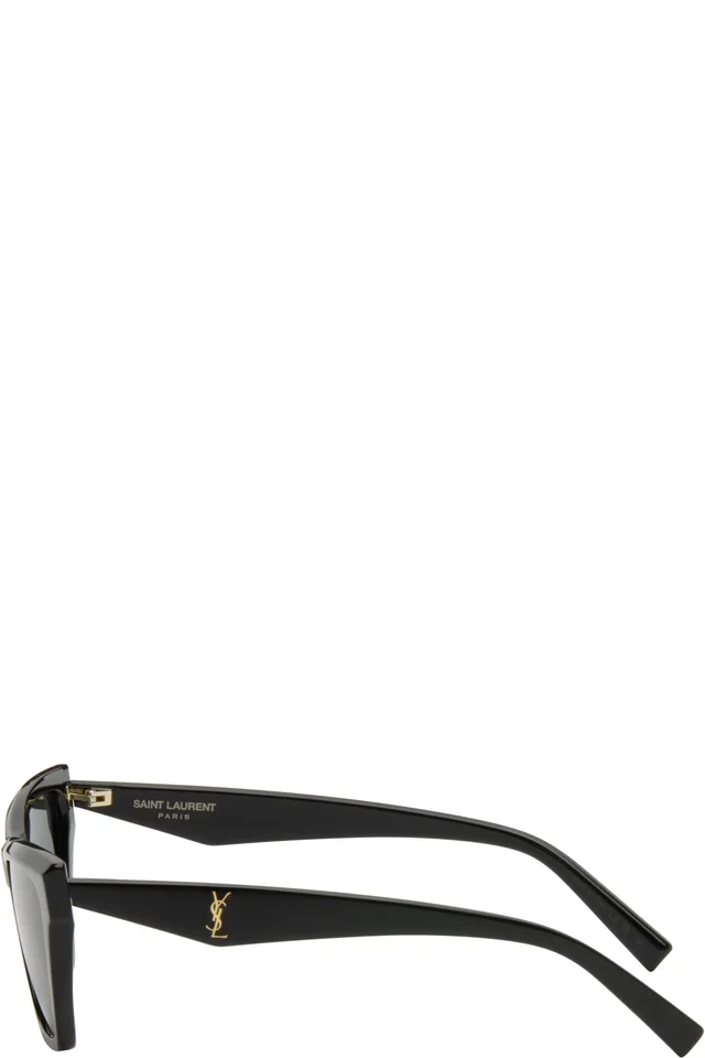 Saint Laurent Black SL M103 Sunglasses, photo 3 of 4 from SSENSE
