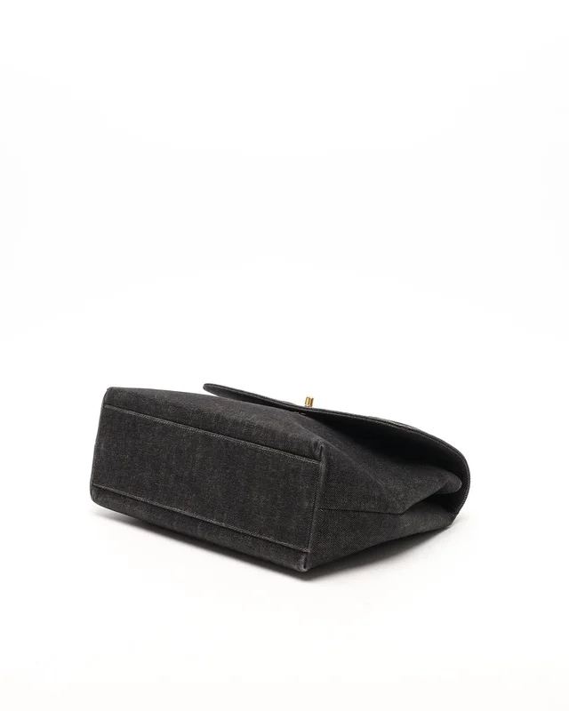Chanel Kelly Denim Top Handle Bag in Denim from A Retro Tale, photo 4 of 12
