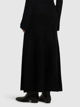 Gabriela Hearst Long Flared Skirt in 58% Silk, 42% Cashmere, photo 3 of 5 from LUISAVIAROMA